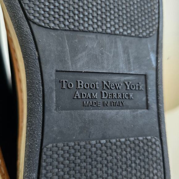To Boot New York Adam Derrick Leather Sneaker Mens 7.5 Black Made in Italy - Picture 10 of 12